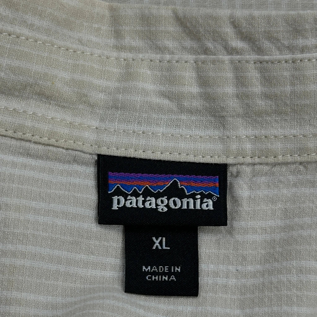 Patagonia Striped Shirt - XL Beige Cotton - Image 3