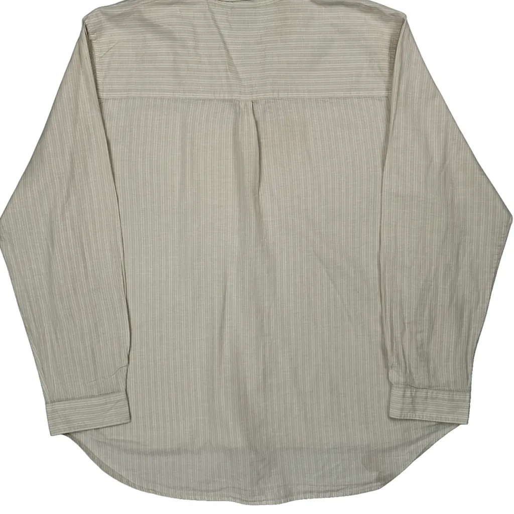 Patagonia Striped Shirt - XL Beige Cotton - Image 6
