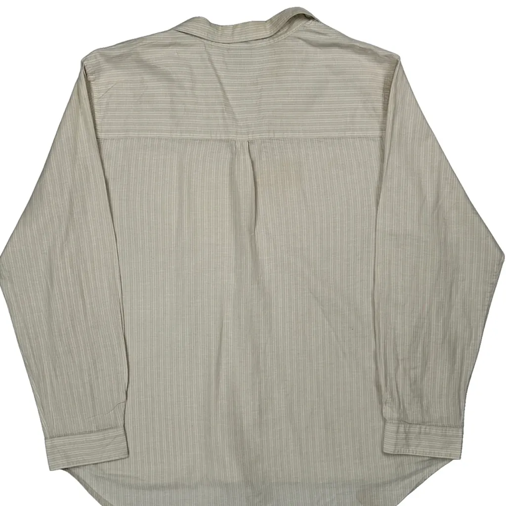 Patagonia Striped Shirt - XL Beige Cotton - Image 7