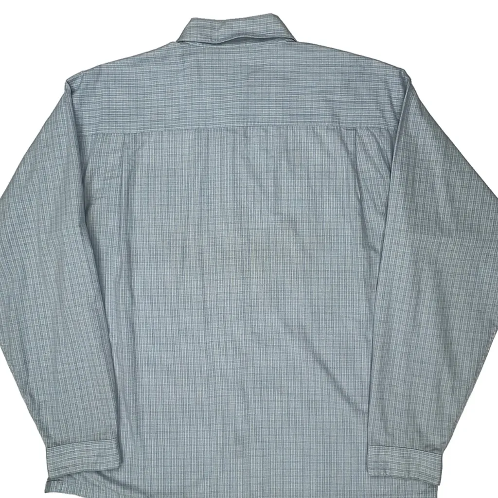Patagonia Checked Shirt - XL Blue Polyester Blend - Image 7