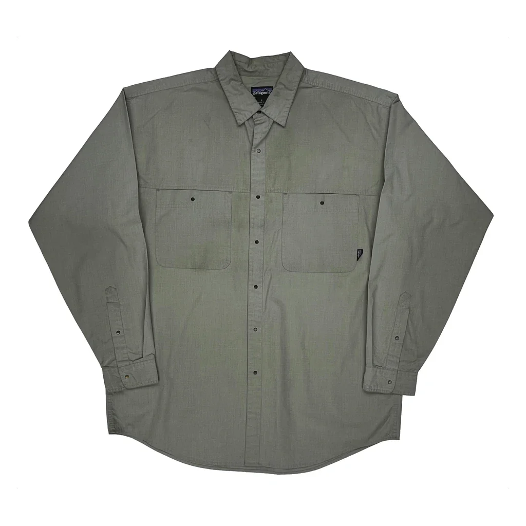 Patagonia Shirt - Large Grey Cotton