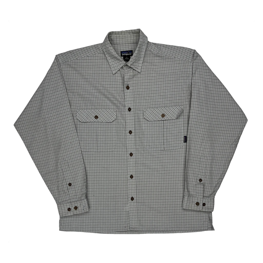 Patagonia Checked Shirt - Medium Grey Cotton