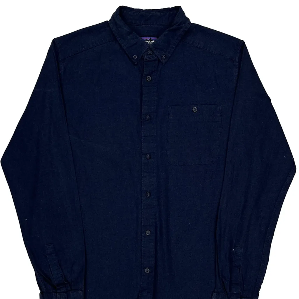 Patagonia Shirt - Medium Navy Cotton - Image 6