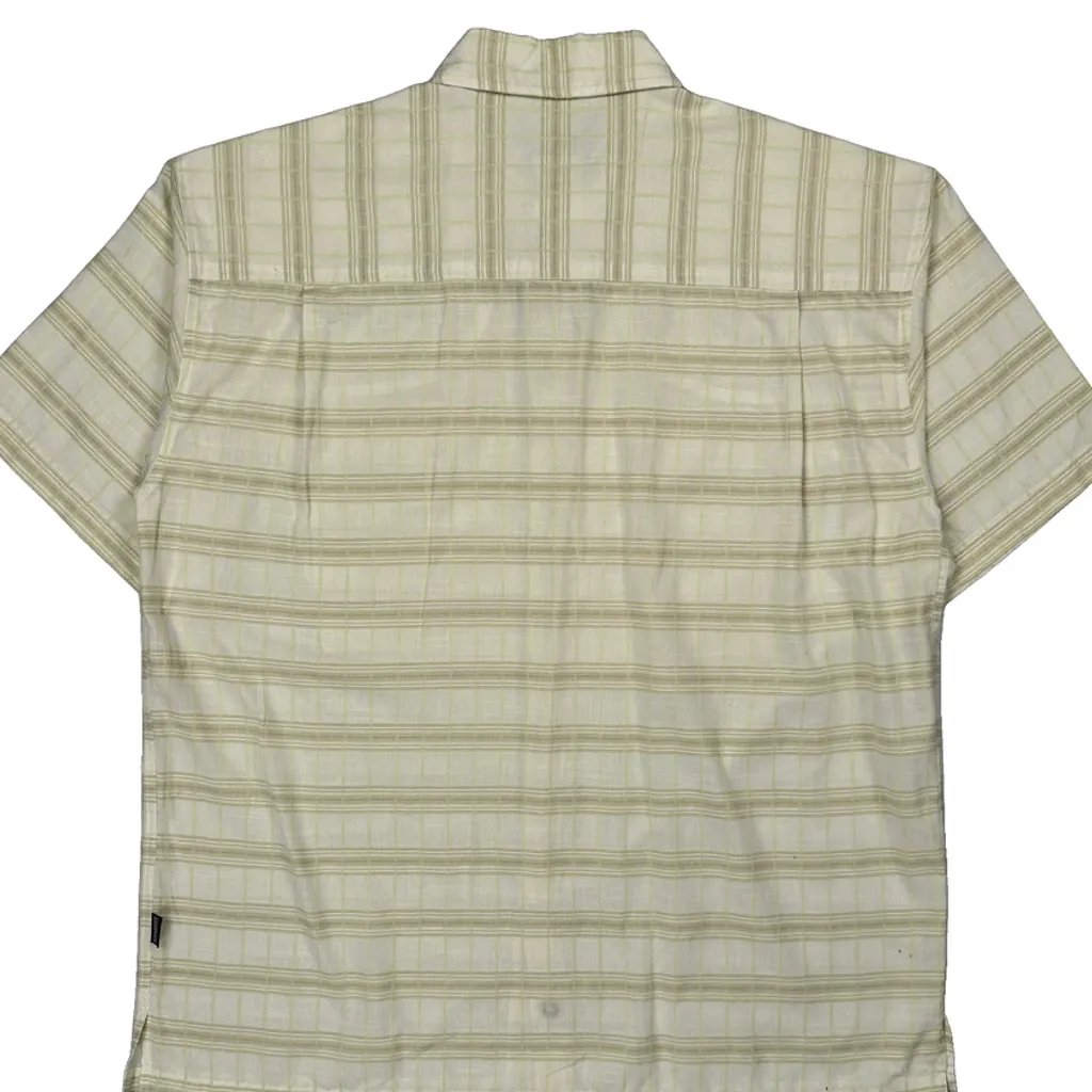 Patagonia Checked Short Sleeve Shirt - Large Beige Polyester Blend - Image 6