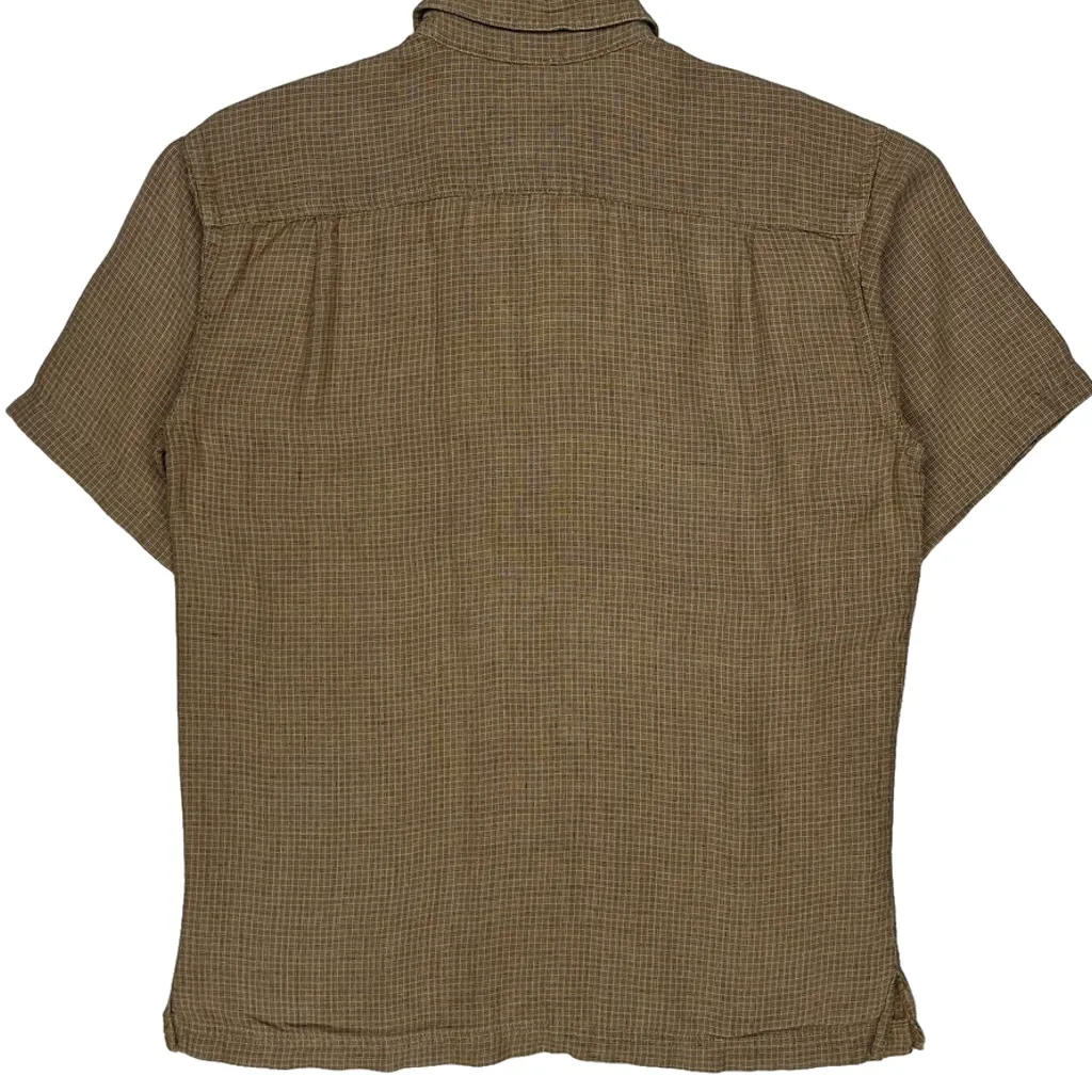 Patagonia Checked Short Sleeve Shirt - Small Brown Hemp - Image 8