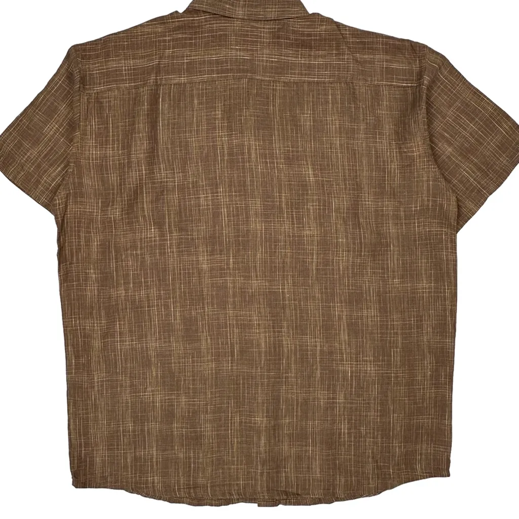 Patagonia Short Sleeve Shirt - XL Brown Linen - Image 8