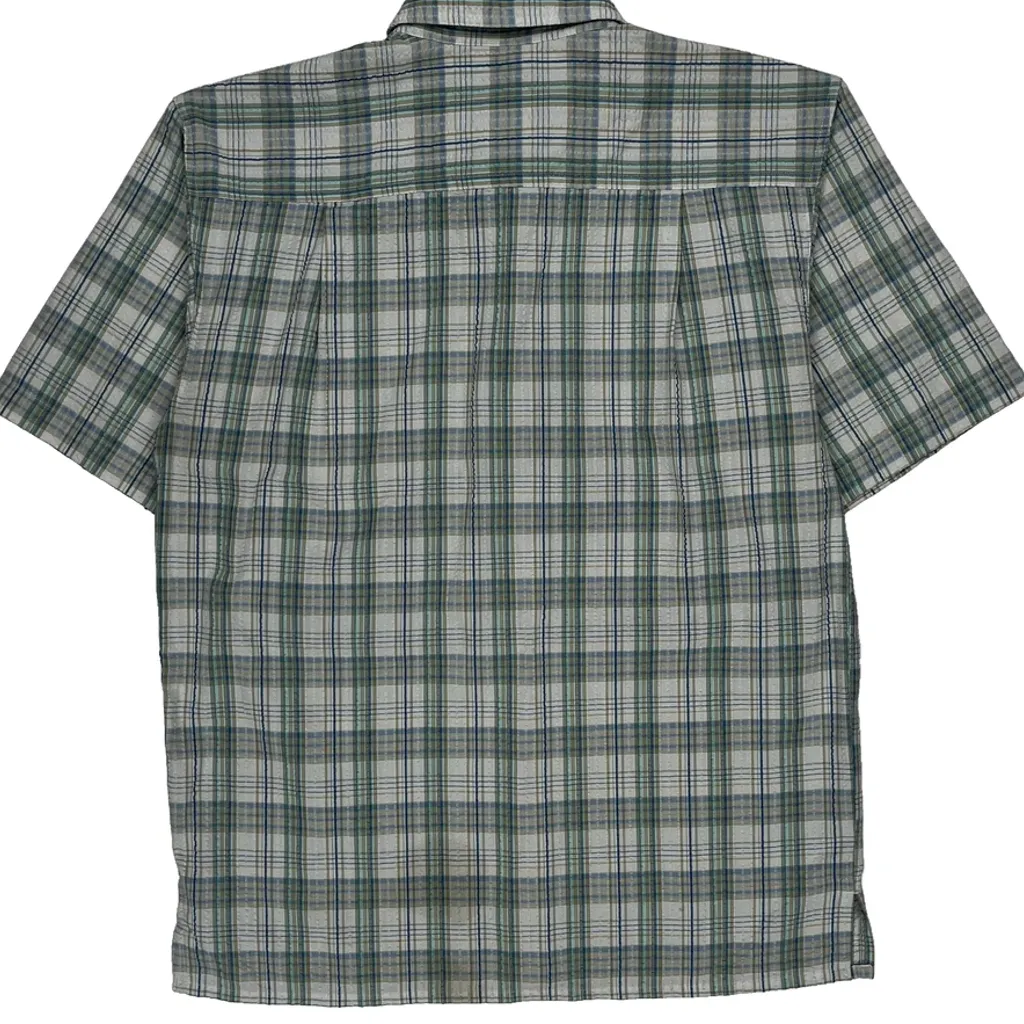 Patagonia Checked Short Sleeve Shirt - XS Green Polyester Blend - Image 6
