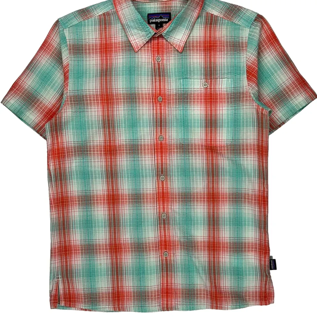 Patagonia Checked Short Sleeve Shirt - Medium Multicoloured Cotton - Image 5