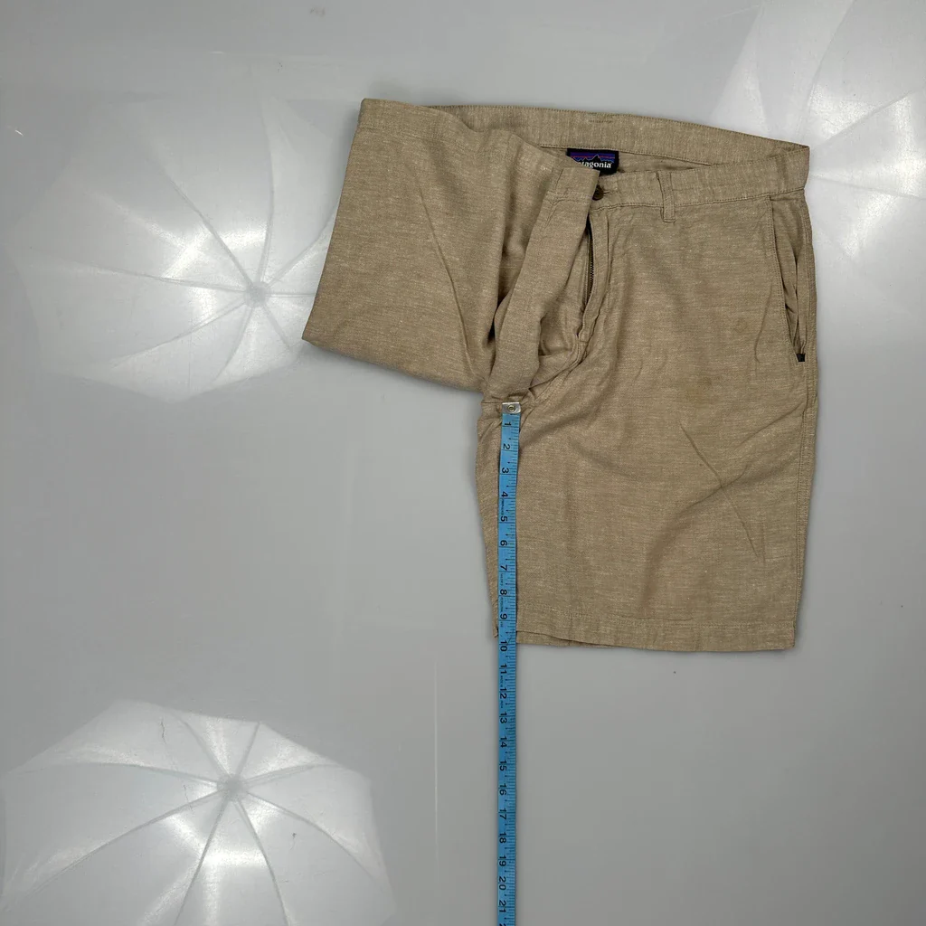 Patagonia Shorts - 34W 8L Beige Linen - Image 5