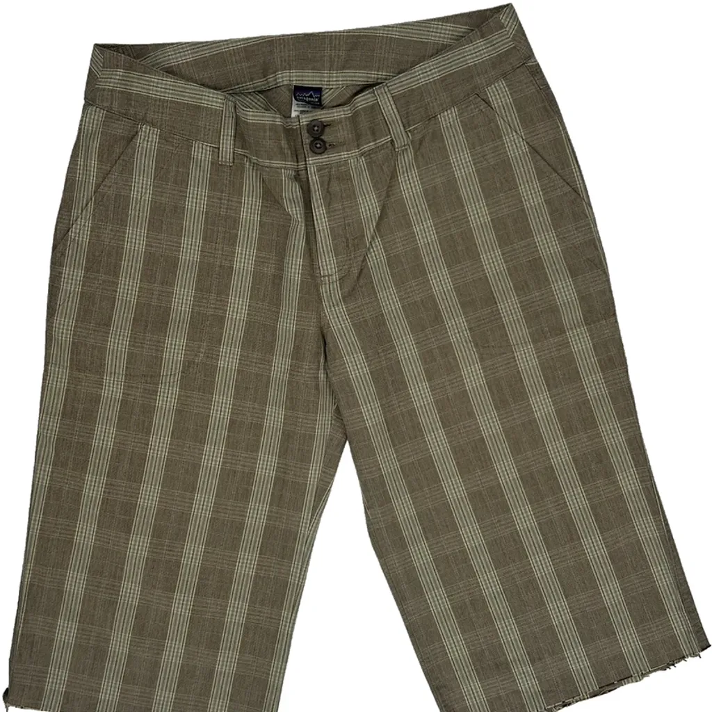 Patagonia Checked Shorts - 28W UK 8 Brown Cotton - Image 10