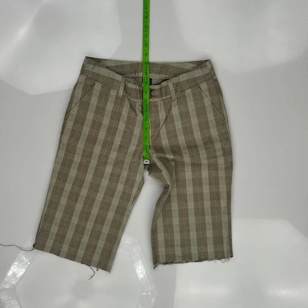 Patagonia Checked Shorts - 28W UK 8 Brown Cotton - Image 4