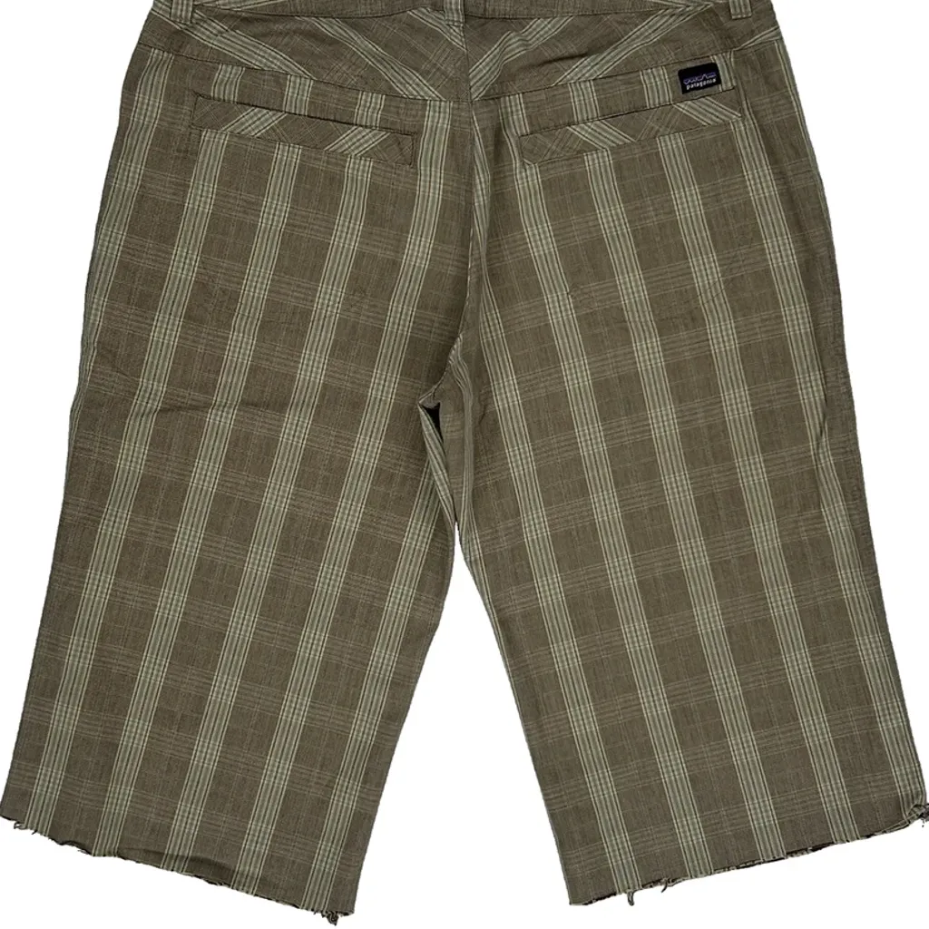 Patagonia Checked Shorts - 28W UK 8 Brown Cotton - Image 7