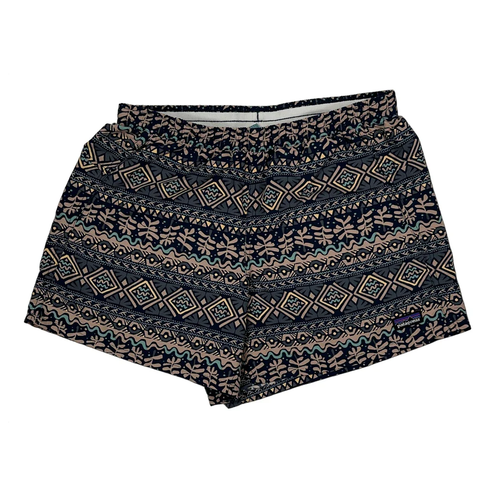 Patagonia Aztec Tennis Style Shorts - Small Multicoloured Polyester