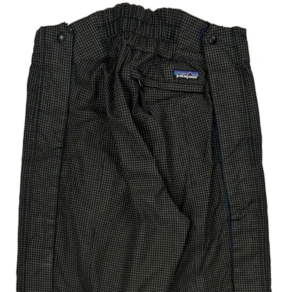 Patagonia Checked Ski Trousers - 30″ Waist Black Polyester - Image 6