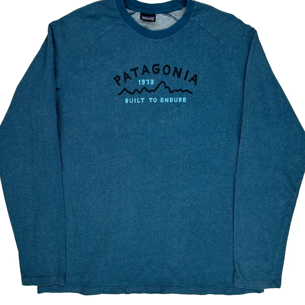 Patagonia Sweatshirt - XL Blue Cotton - Image 5