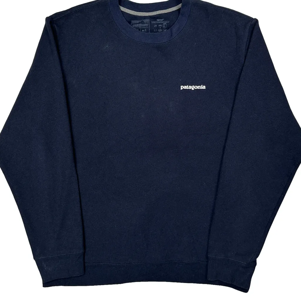 Patagonia Sweatshirt - XL Navy Polyester Blend - Image 4