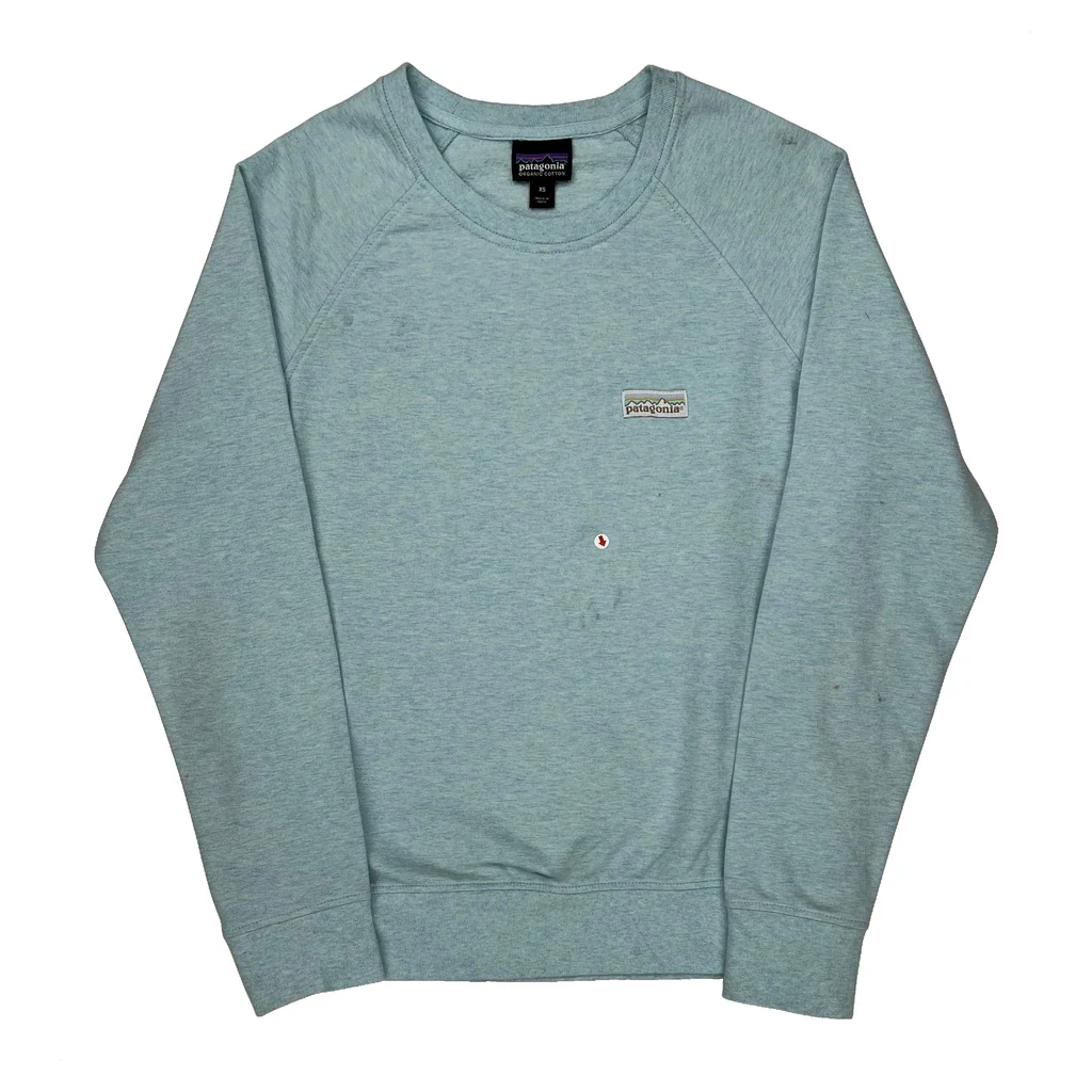 Patagonia Sweatshirt - XS Blue Cotton