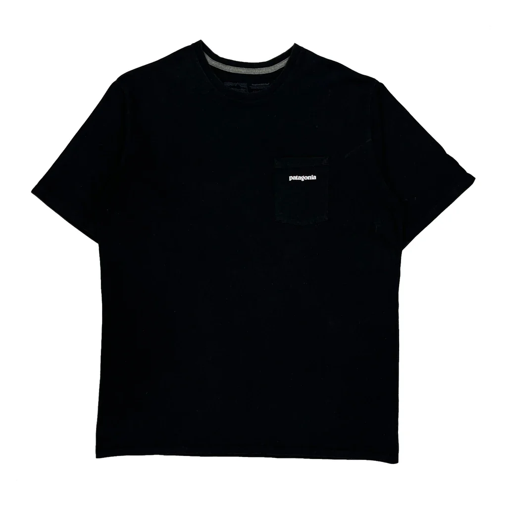 Patagonia T-Shirt - Large Black Cotton