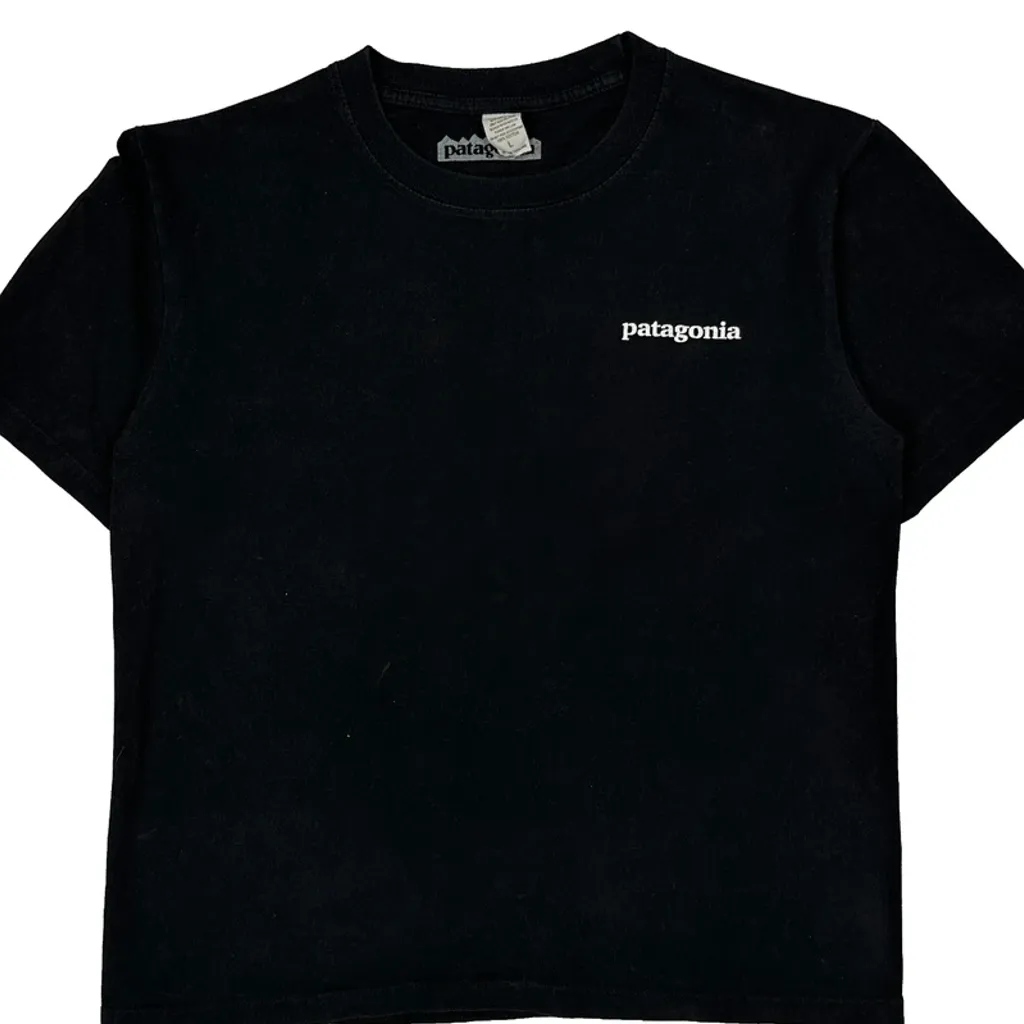 Patagonia Graphic T-Shirt - Large Black Cotton - Image 4
