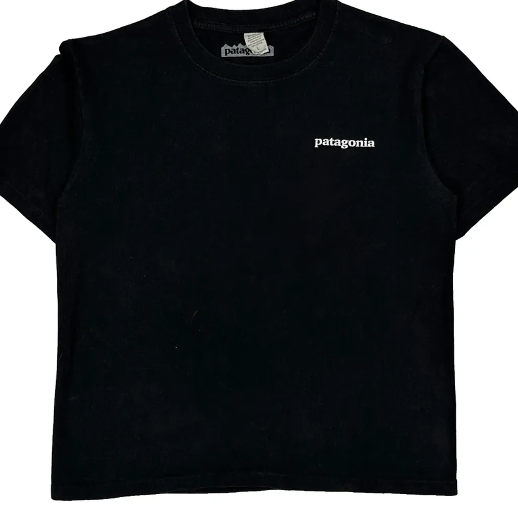 Patagonia Graphic T-Shirt - Large Black Cotton - Image 5