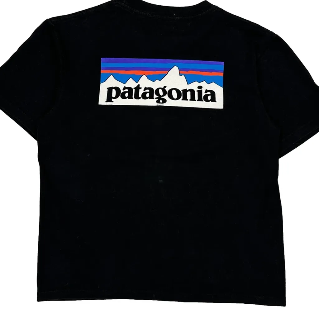 Patagonia Graphic T-Shirt - Large Black Cotton - Image 6