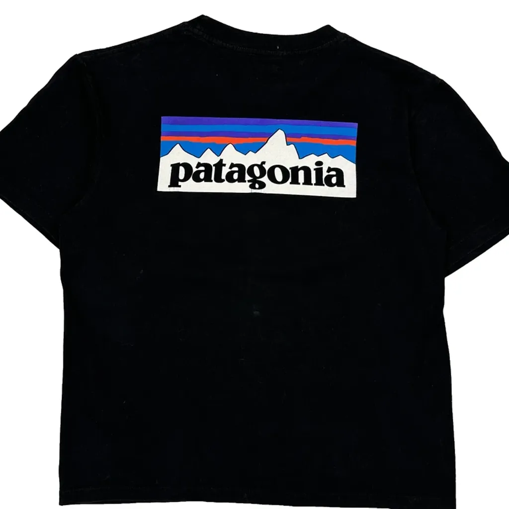 Patagonia Graphic T-Shirt - Large Black Cotton - Image 7