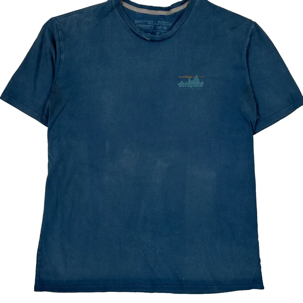 Patagonia Graphic T-Shirt - Large Blue Cotton - Image 4