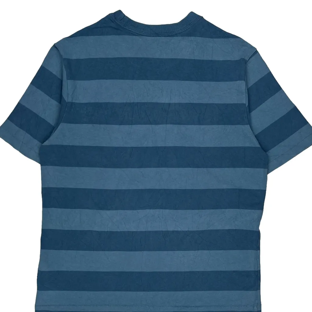 Patagonia Striped T-Shirt - Medium Blue Cotton - Image 8