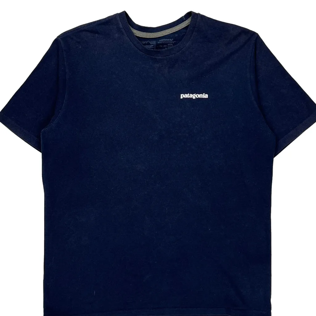 Patagonia Graphic T-Shirt - Medium Blue Cotton - Image 4