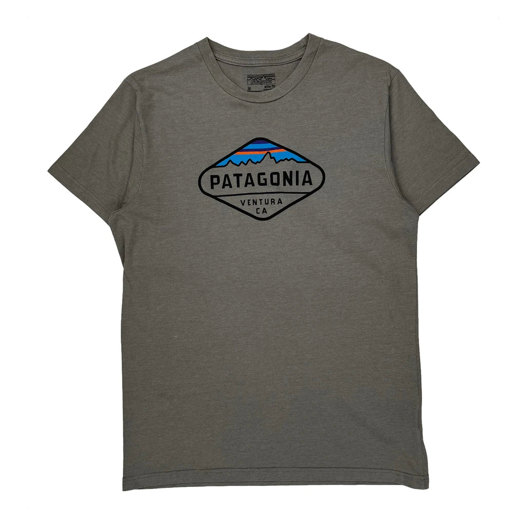 Patagonia Slim Fit T-Shirt - Medium Gray Cotton