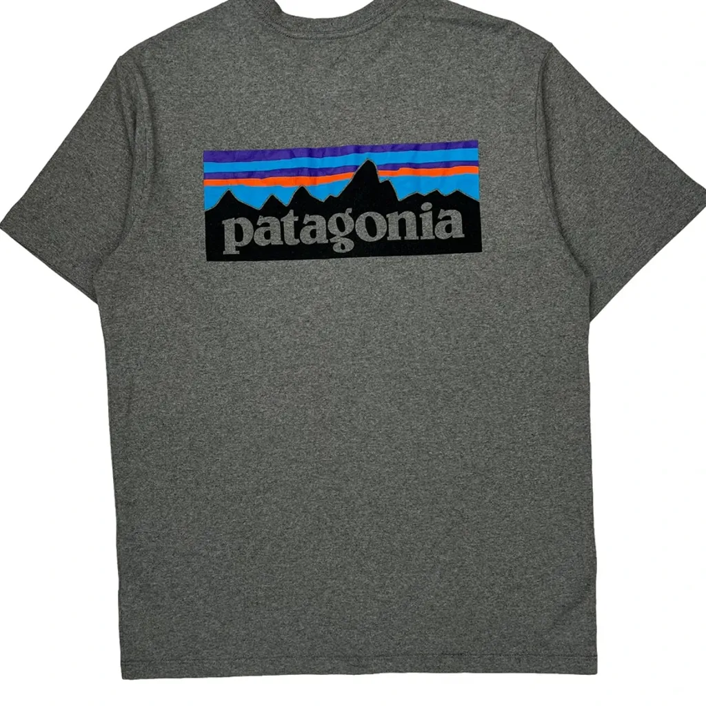 Patagonia T-Shirt - Small Gray Cotton - Image 7