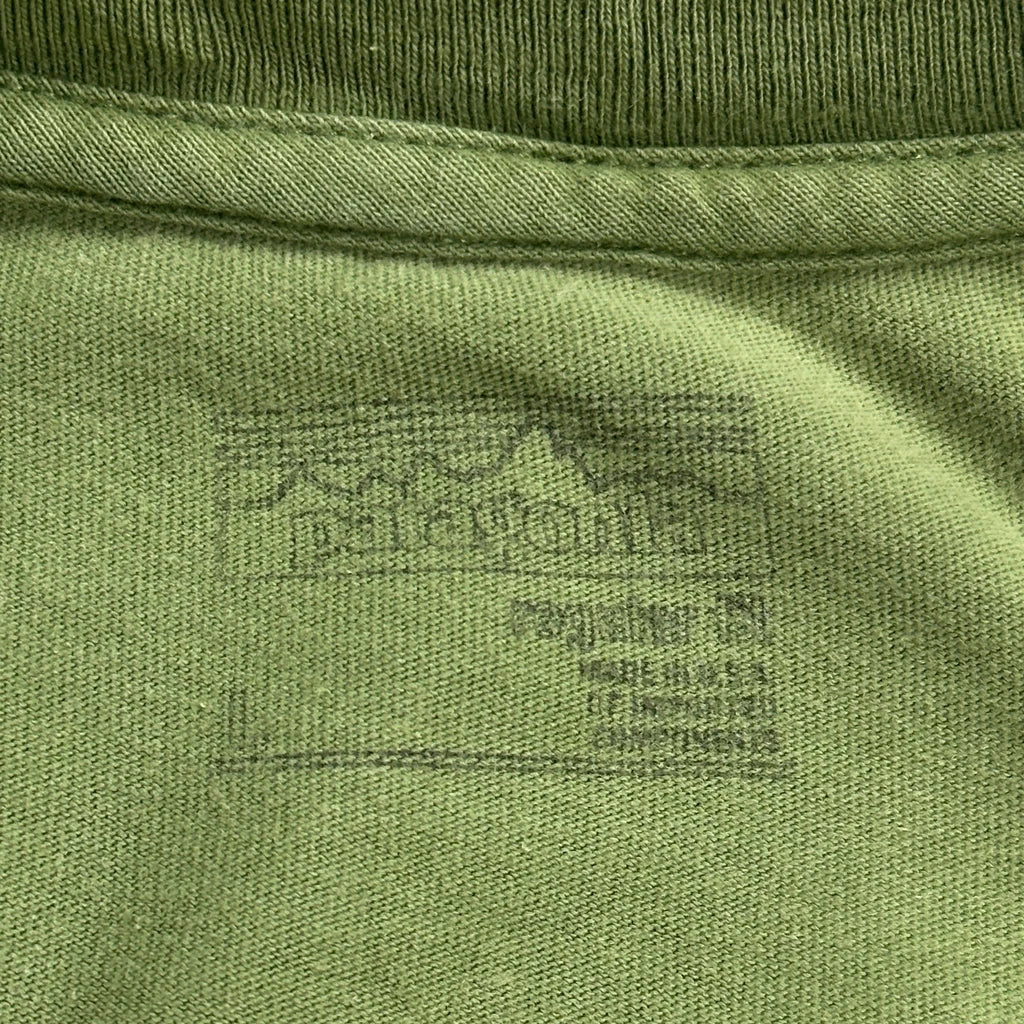 Patagonia Graphic T-Shirt - Medium Green Cotton - Image 3
