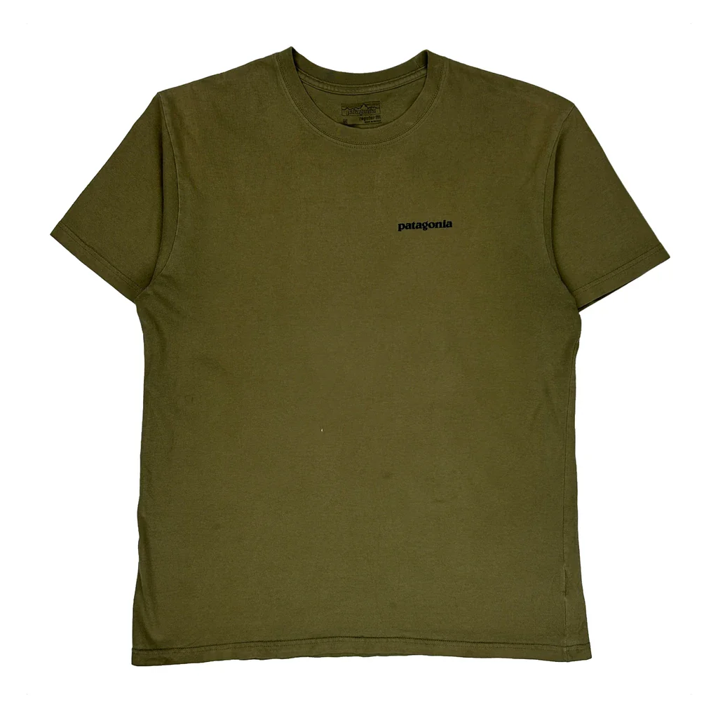 Patagonia Graphic T-Shirt - Medium Green Cotton