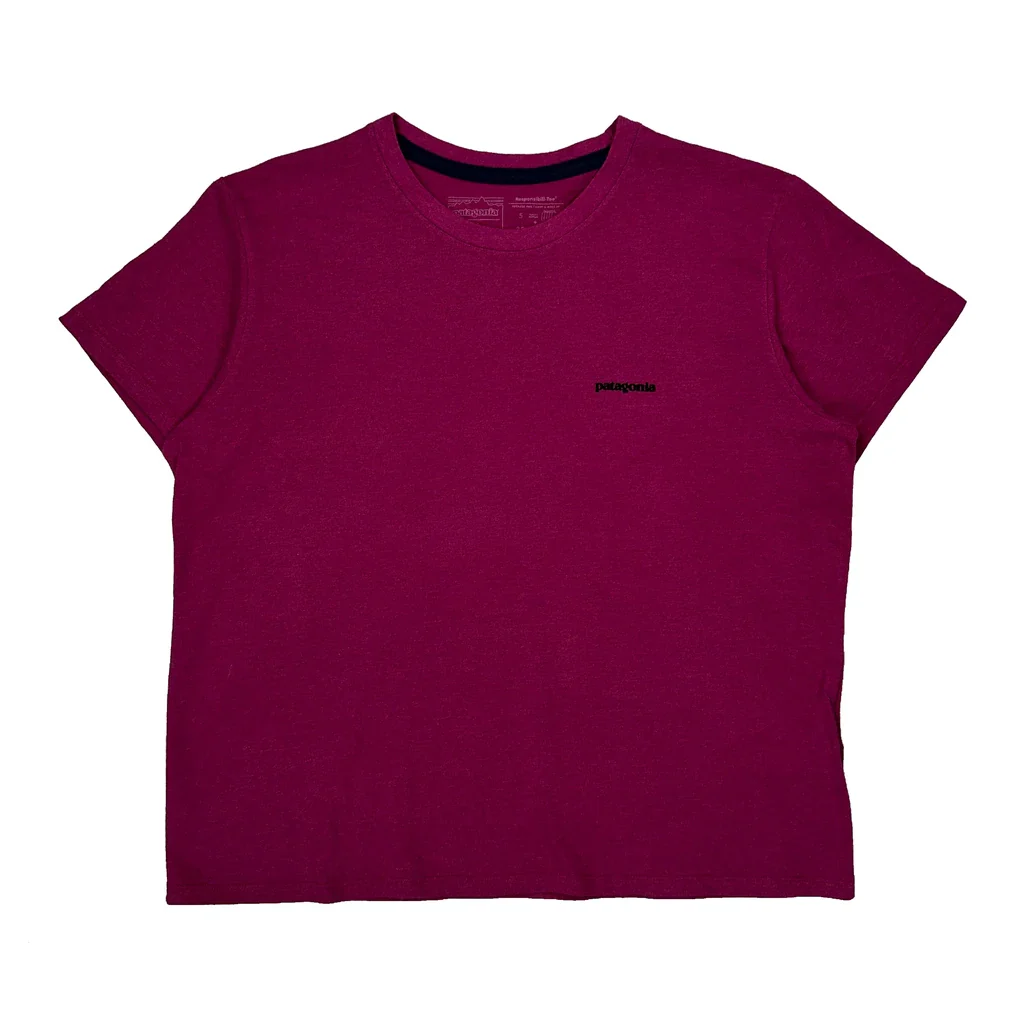 Patagonia Graphic T-Shirt - XL Purple Cotton