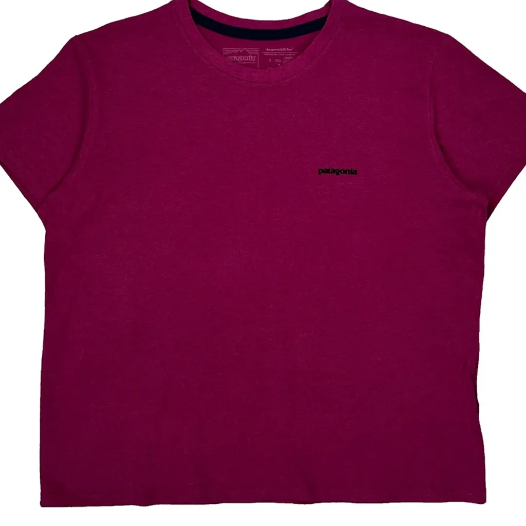 Patagonia Graphic T-Shirt - XL Purple Cotton - Image 4