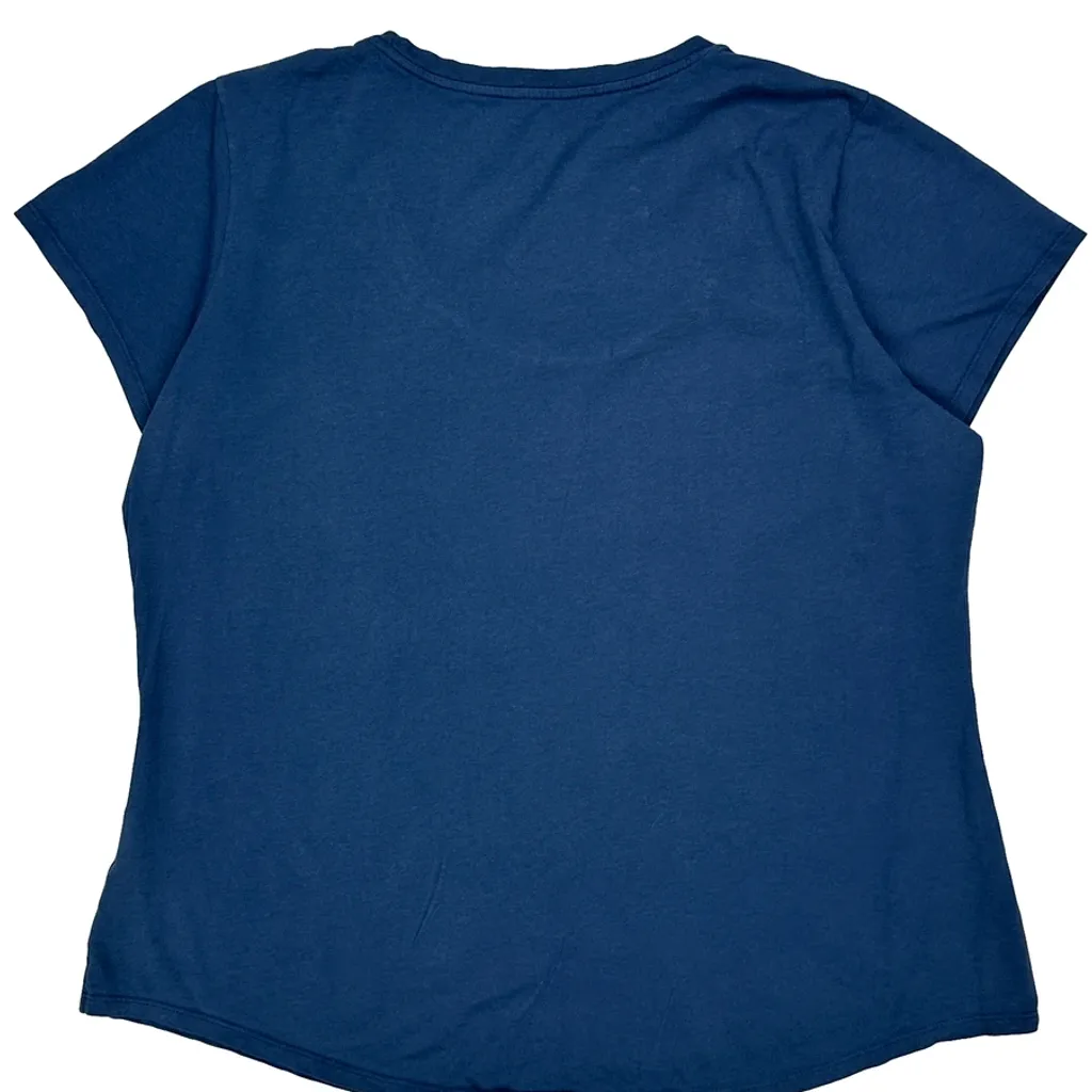 Patagonia Slim Fit T-Shirt - Large Blue Cotton - Image 7