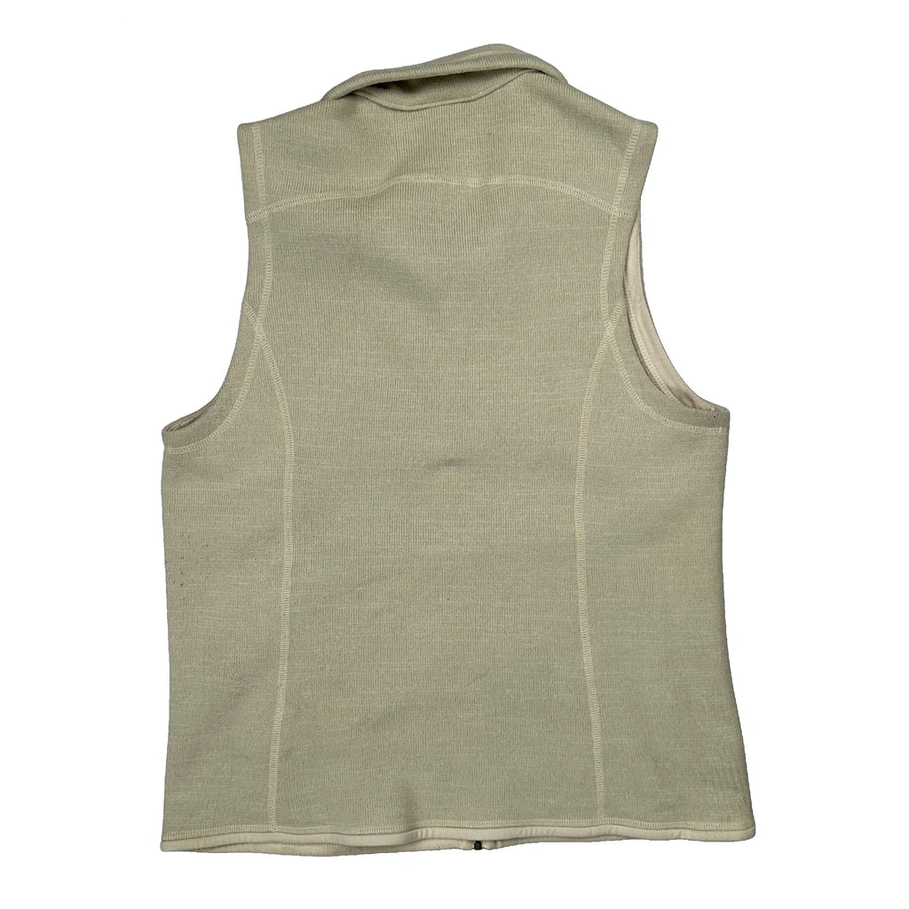 Patagonia Fleece Vest - Large Cream Polyester - Image 2