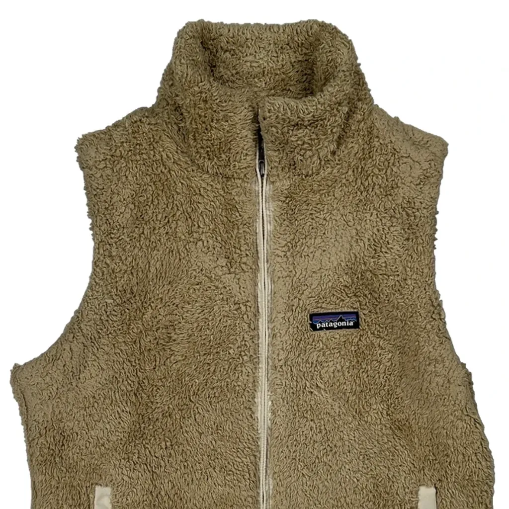 Patagonia Fleece Vest - Large Beige Polyester - Image 5