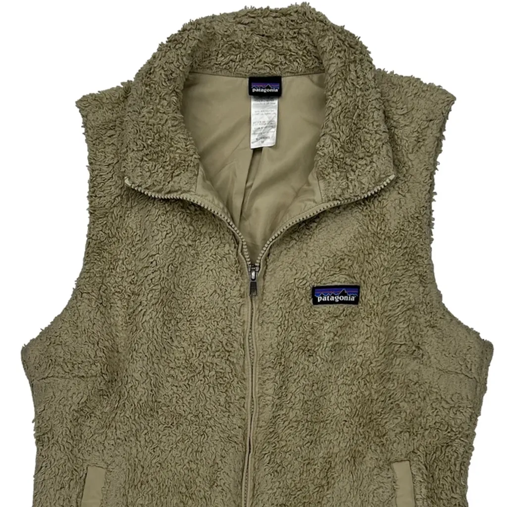 Patagonia Fleece Vest - Medium Beige Polyester - Image 4