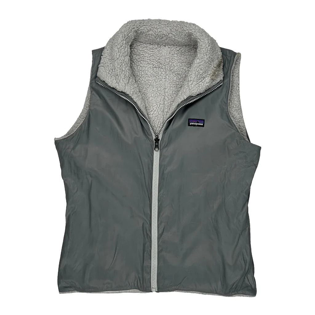 Patagonia Reversible Vest - Medium Gray Polyester
