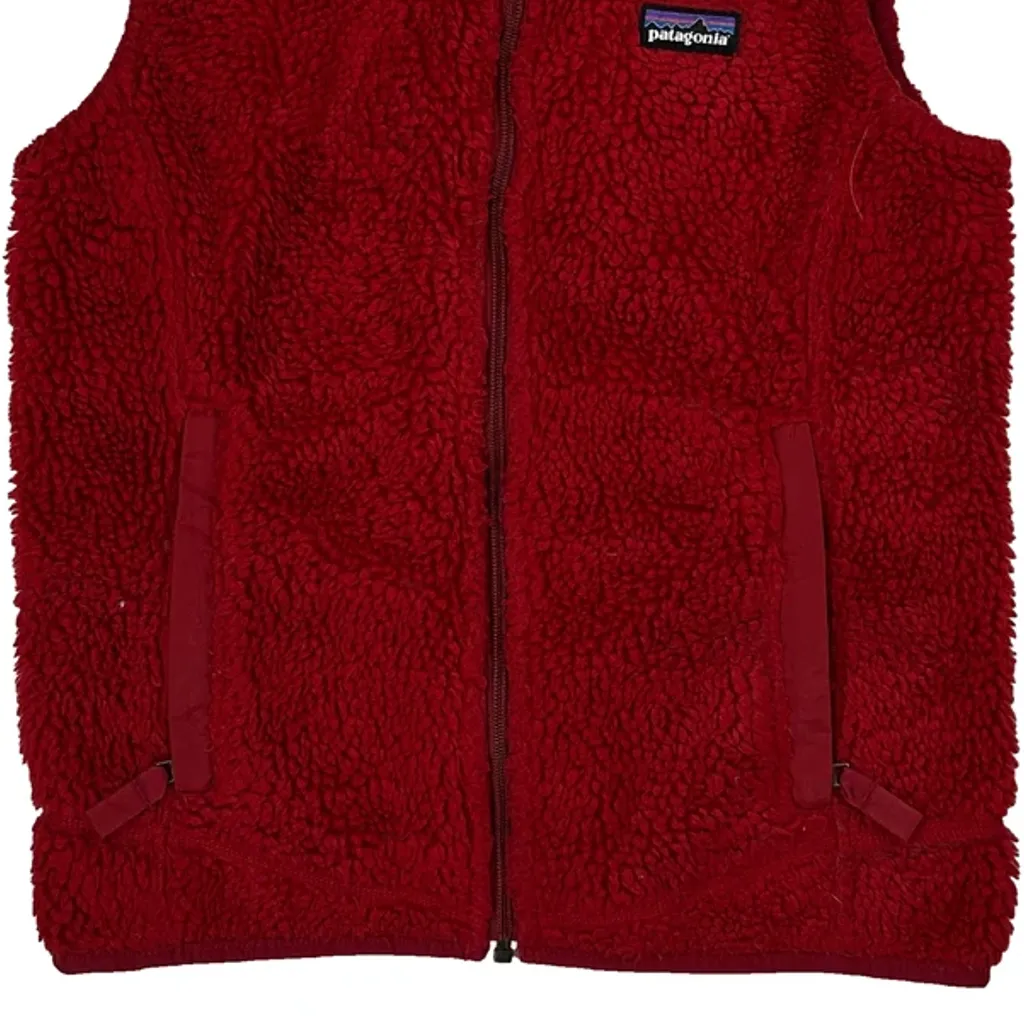 Patagonia Fleece Vest - Small Red Polyester - Image 4