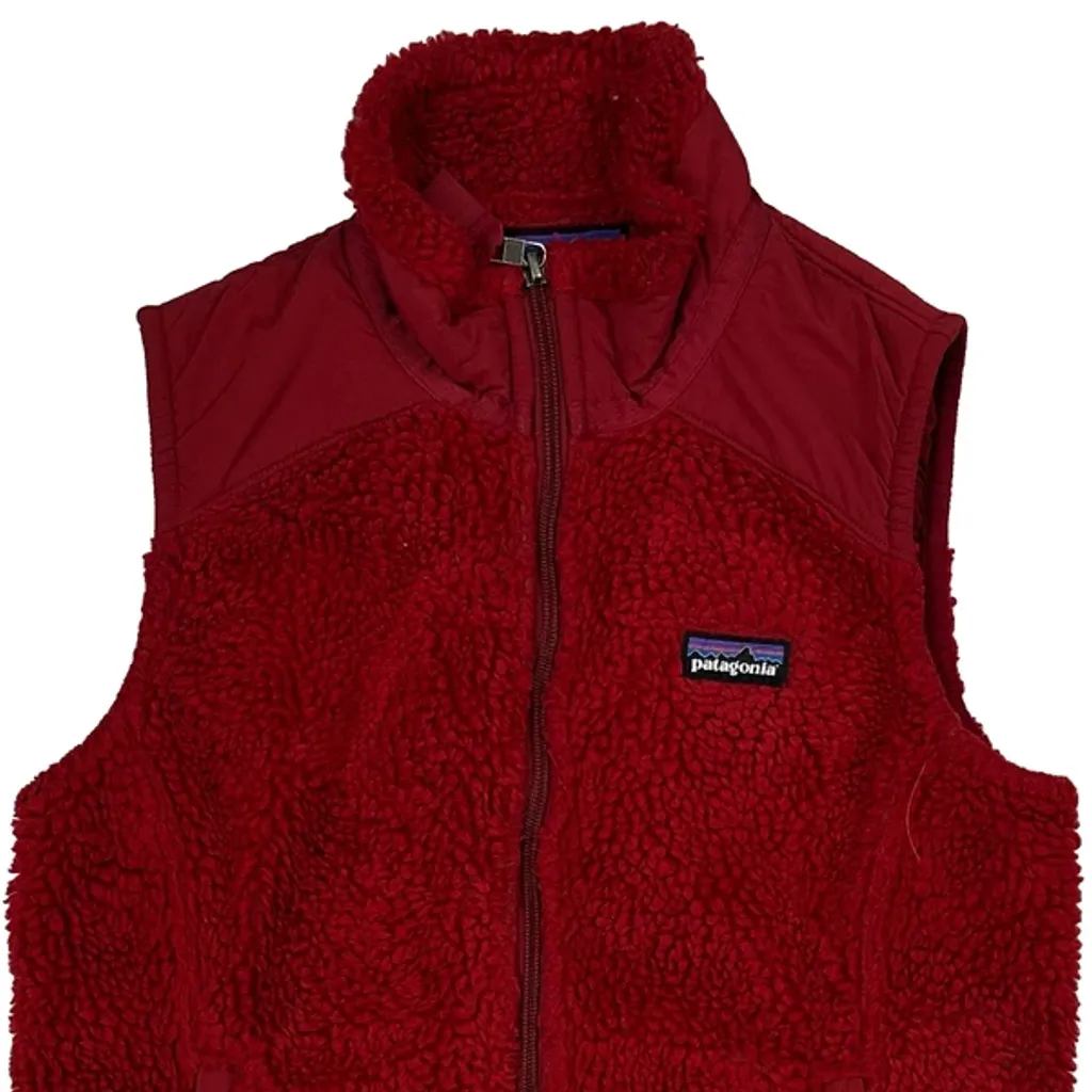 Patagonia Fleece Vest - Small Red Polyester - Image 5