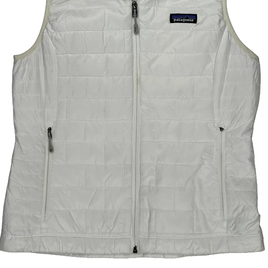 Patagonia Vest - Medium White Polyester - Image 4
