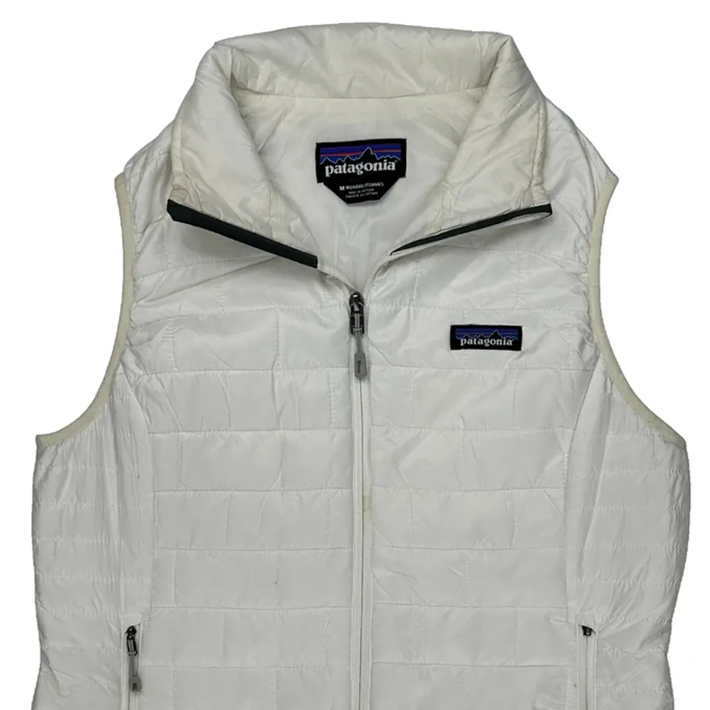 Patagonia Vest - Medium White Polyester - Image 5