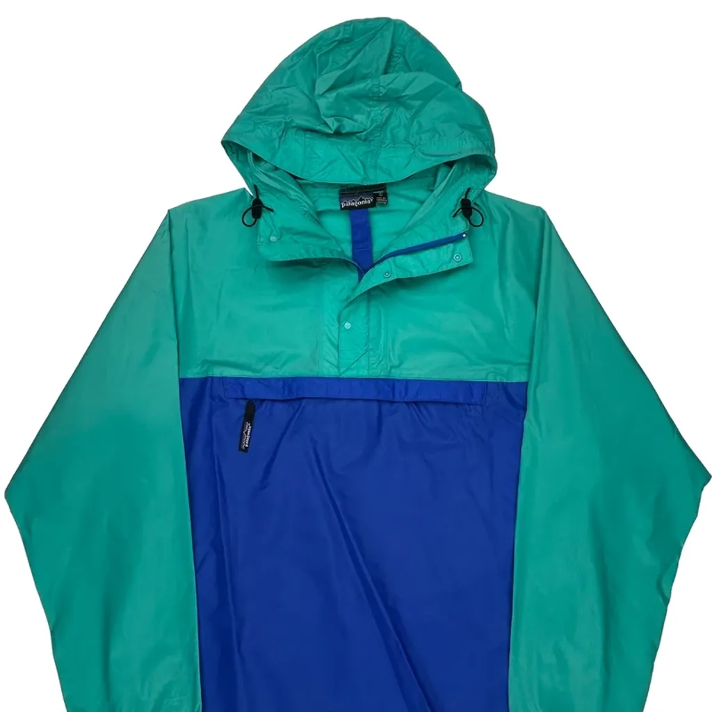 Patagonia Windbreaker - Large Blue Nylon - Image 5