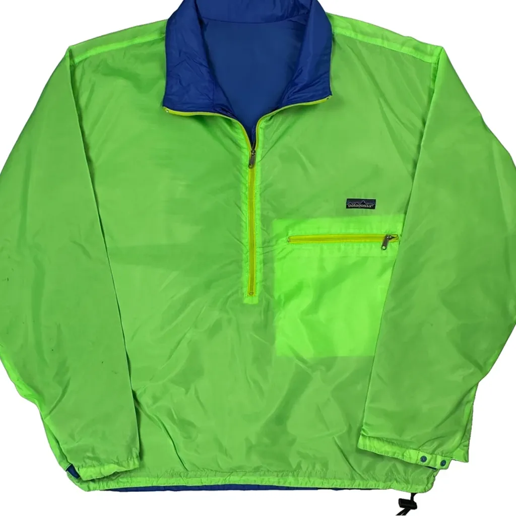 Patagonia Reversible Windbreaker - XL Green Nylon - Image 4