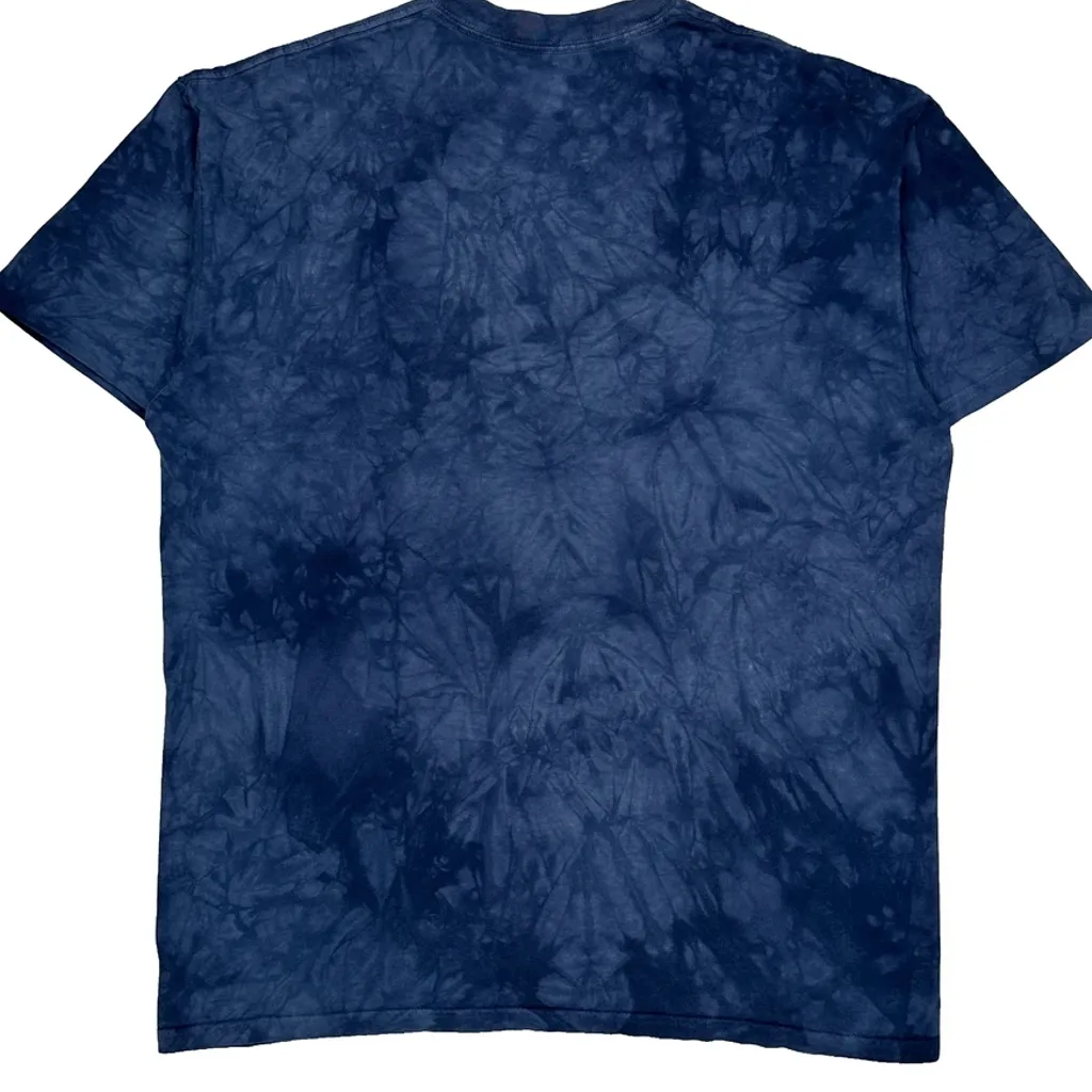 Patriotic Cat The Mountain Graphic T-Shirt - Large Blue Cotton - Image 6