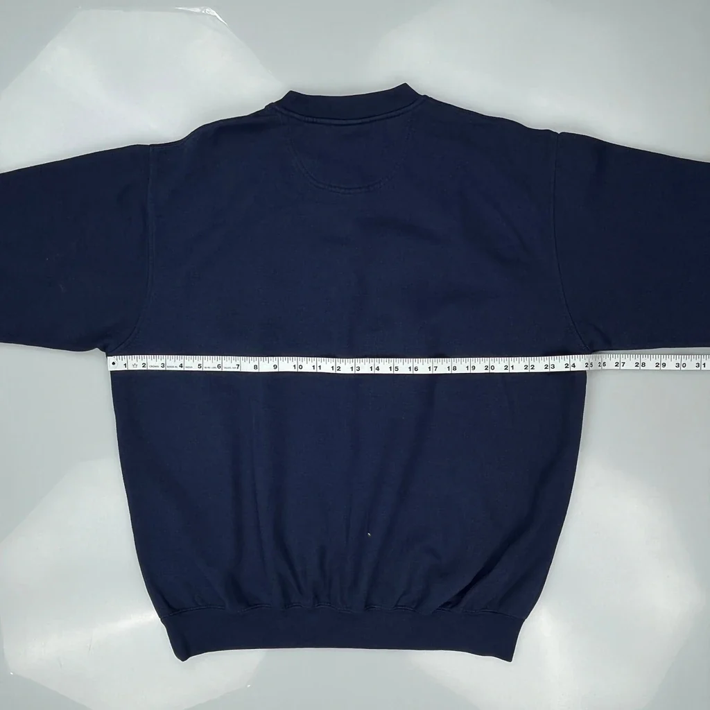 Patriots Nfl Football Sweatshirt - Large Navy Cotton - Image 3