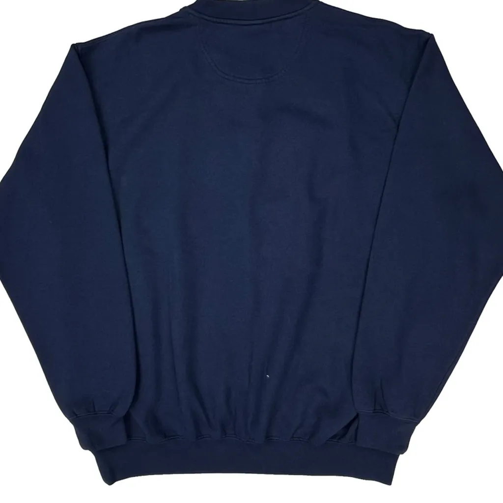 Patriots Nfl Football Sweatshirt - Large Navy Cotton - Image 7