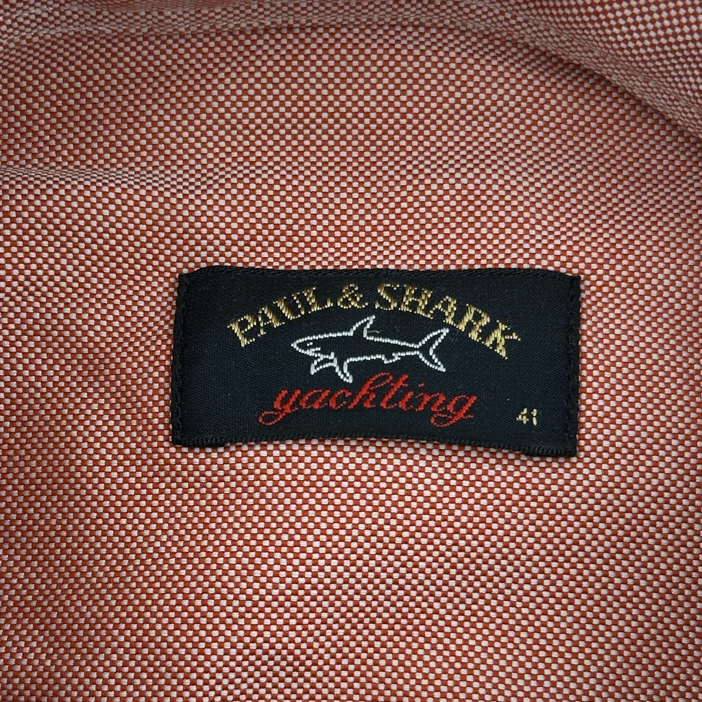 Paul & Shark Shirt - Medium Red Cotton - Image 3
